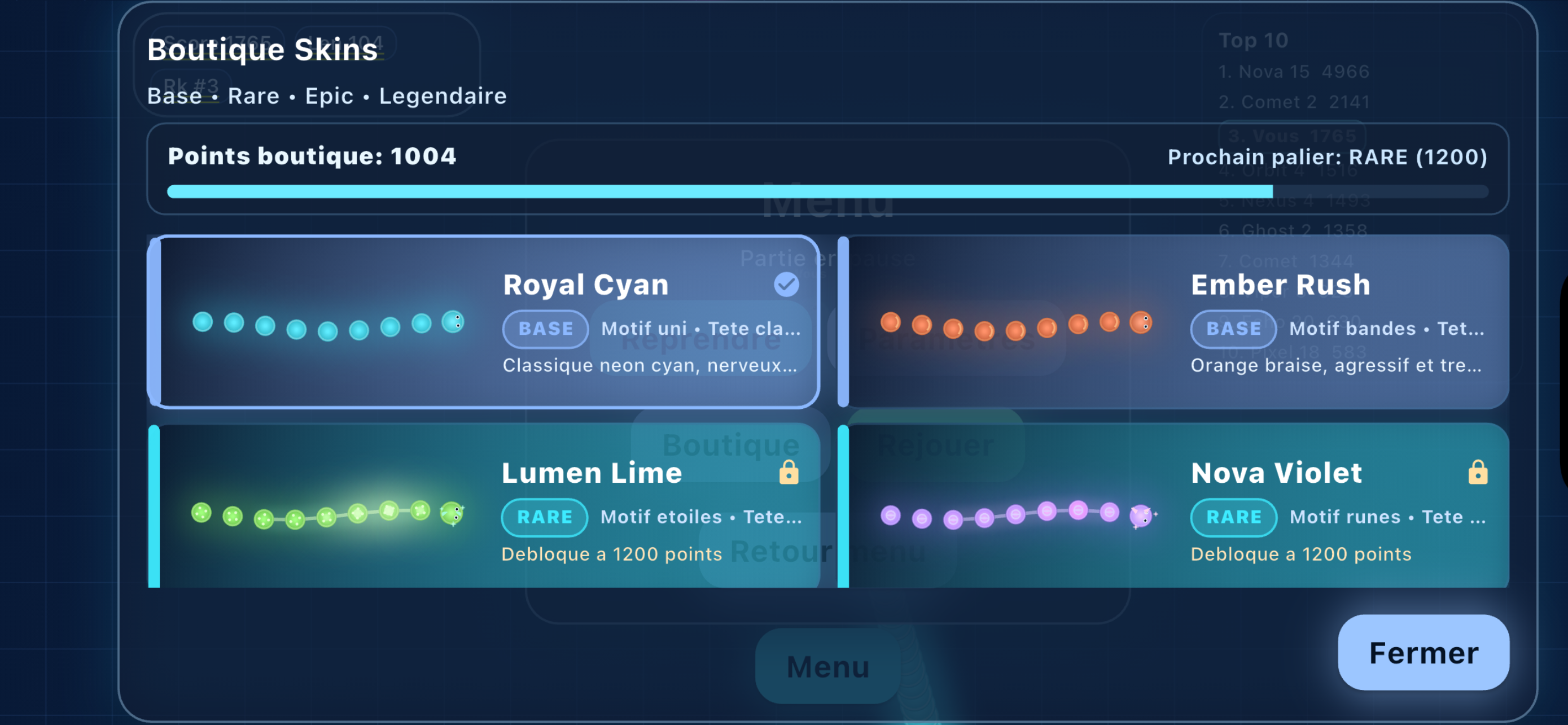 Gameplay Royal Snake — arène principale