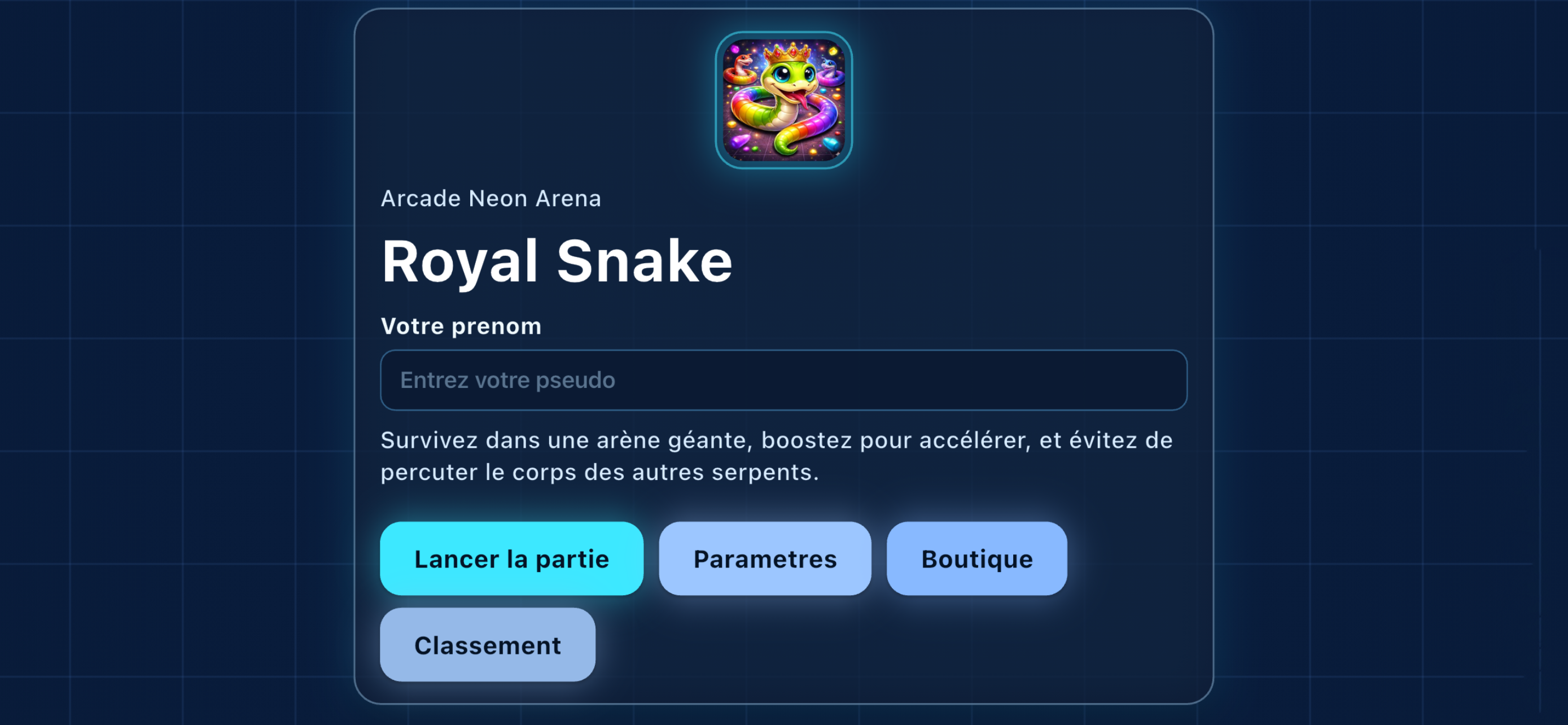 Gameplay Royal Snake — mode Time Attack